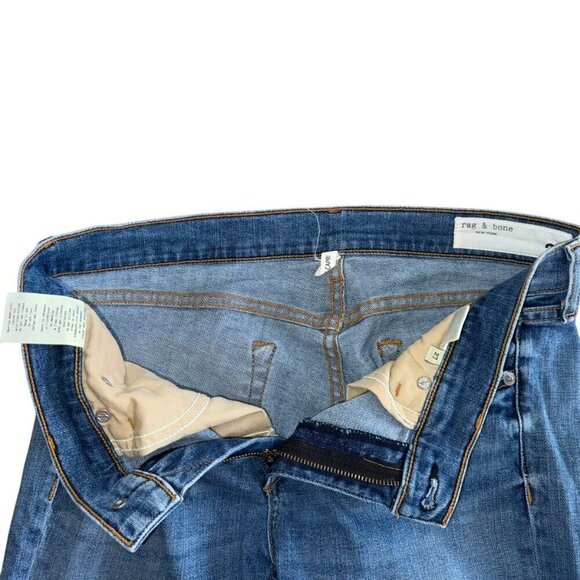 Rag & Bone Dre Capri Distressed Raw Hem Womens Jeans Size 27 - Picture 6 of 7